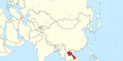 नक्शा लाओस के एशिया