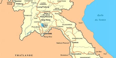 के विस्तृत नक्शे लाओस